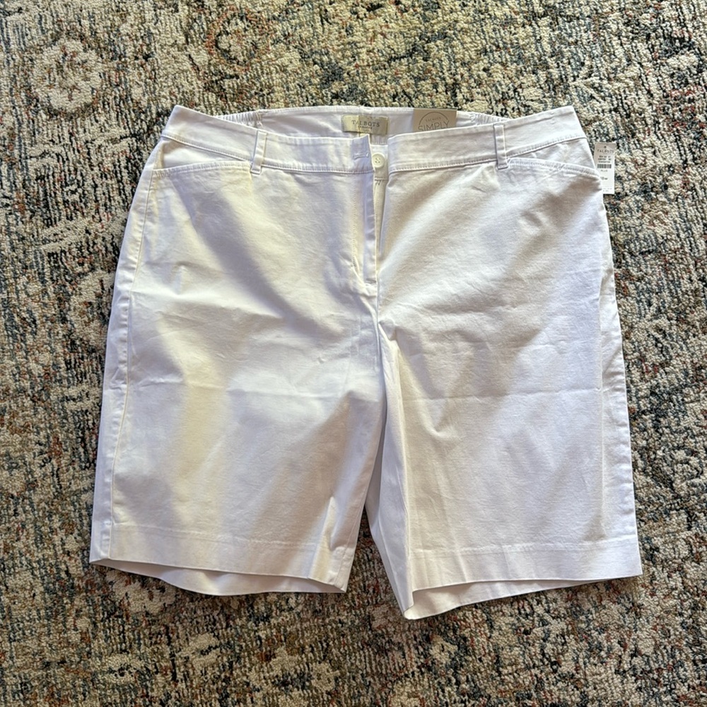 New with tags, never worn, Talbots “Simply Flattering” bermuda shorts